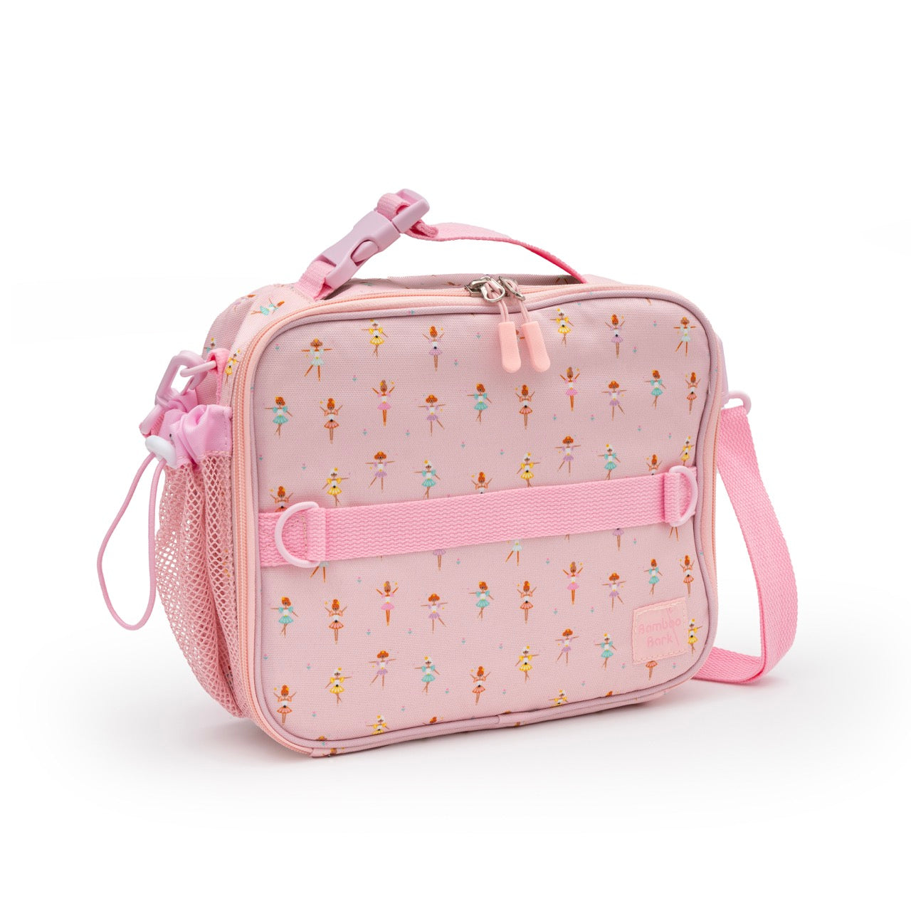 Bamboo Bark Ballerina print insulated Lunch Bag with 3 carrying options