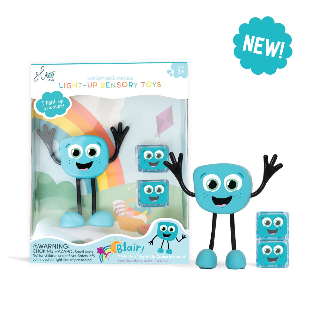 Glo Pals - character & light up bath toy - Blair