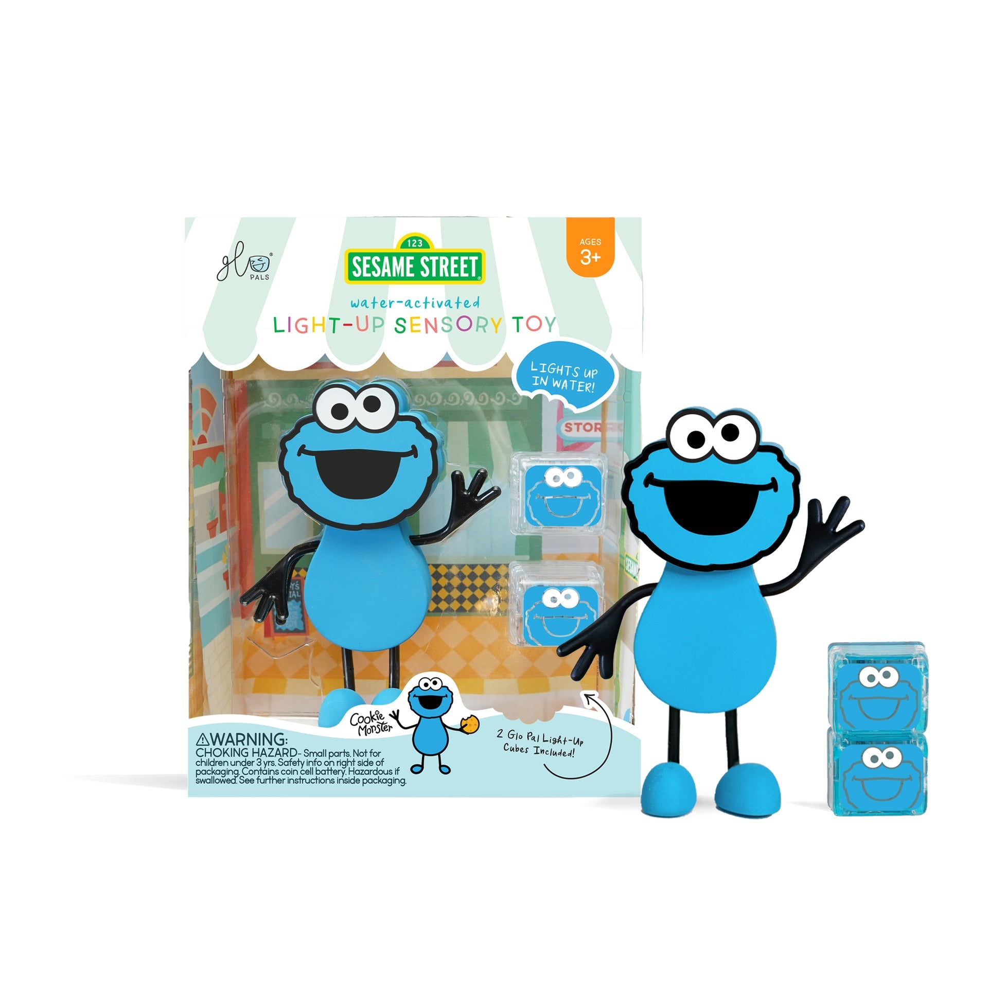 Glo Pals Sesame Street Light-Up Cookie Monster Character With Two