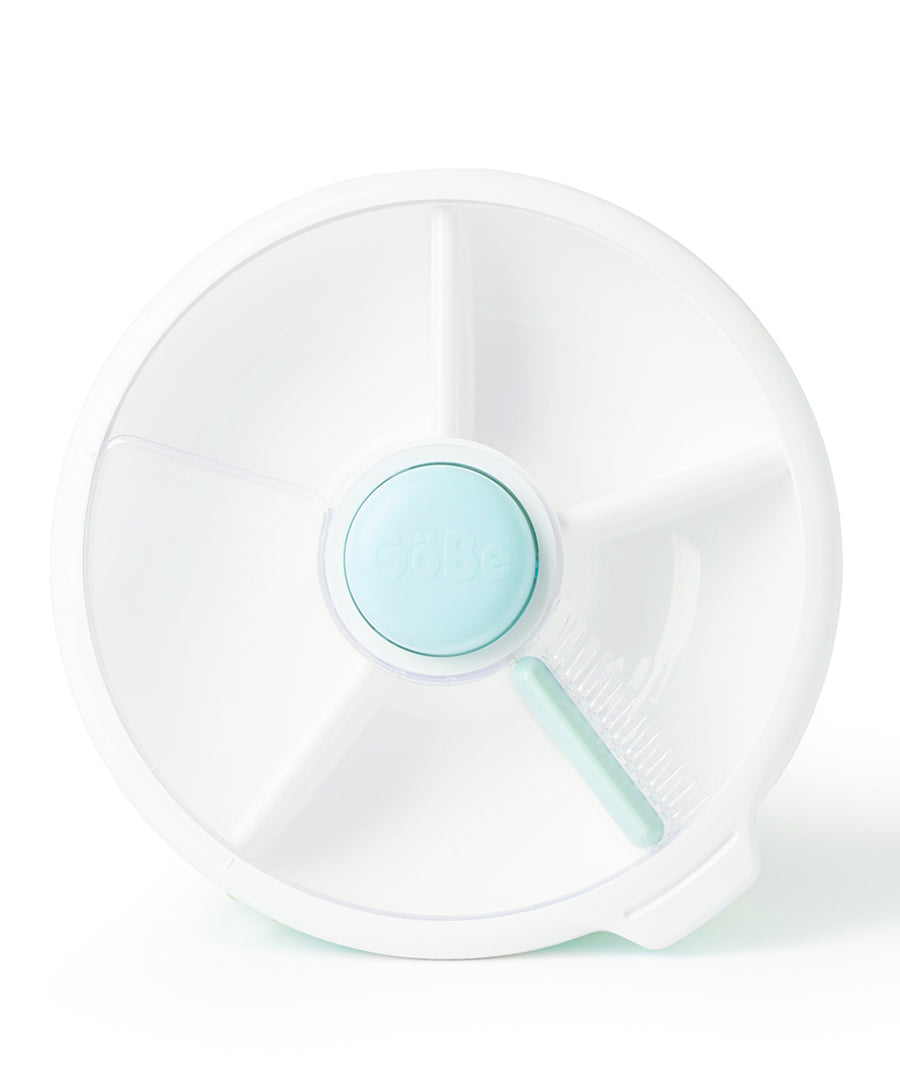Large Macaron Blue Meal Spinner Plate