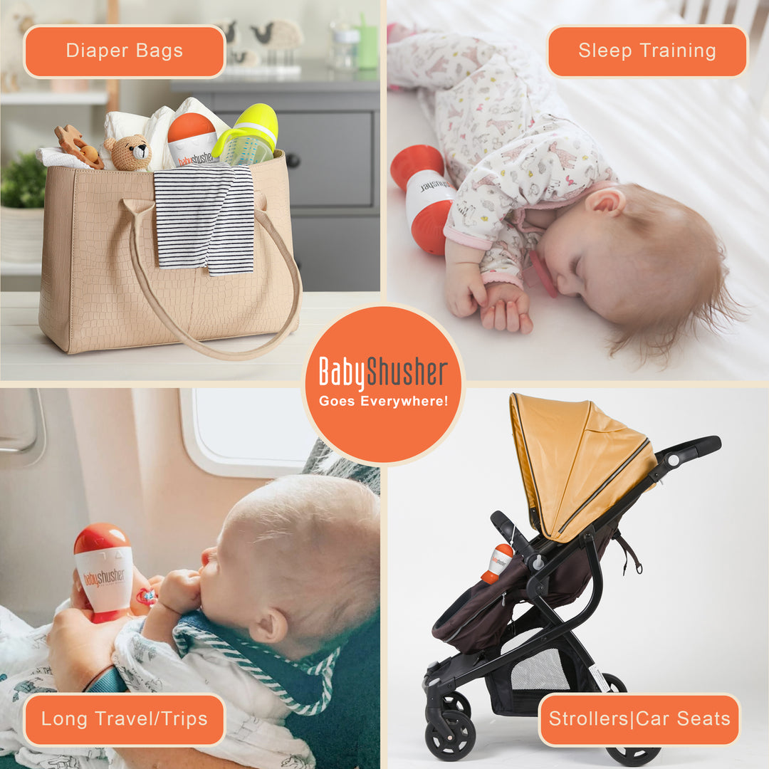 Baby Shusher - Baby soother sound machine / white or pink noise machine to help baby to sleep