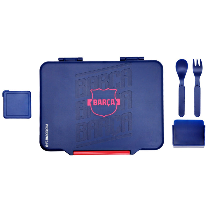 Bamboo Bark FC Barcelona lunchbox 5 compartments BARCA boys football