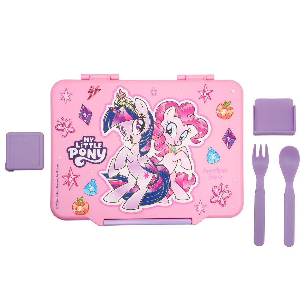 Bamboo Bark My Little Pony lunchbox 5 compartments girls unicorn pink