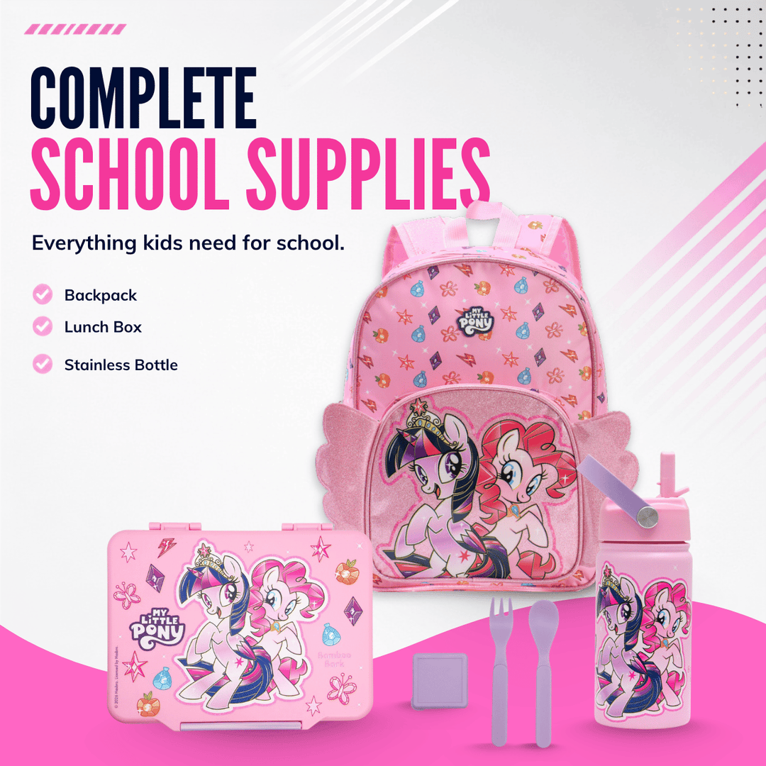 Bamboo Bark - girls stainless steel My Little Pony Water Bottle - 350 ml