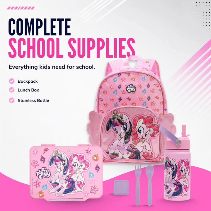 Bamboo Bark - girls stainless steel My Little Pony Water Bottle - 350 ml