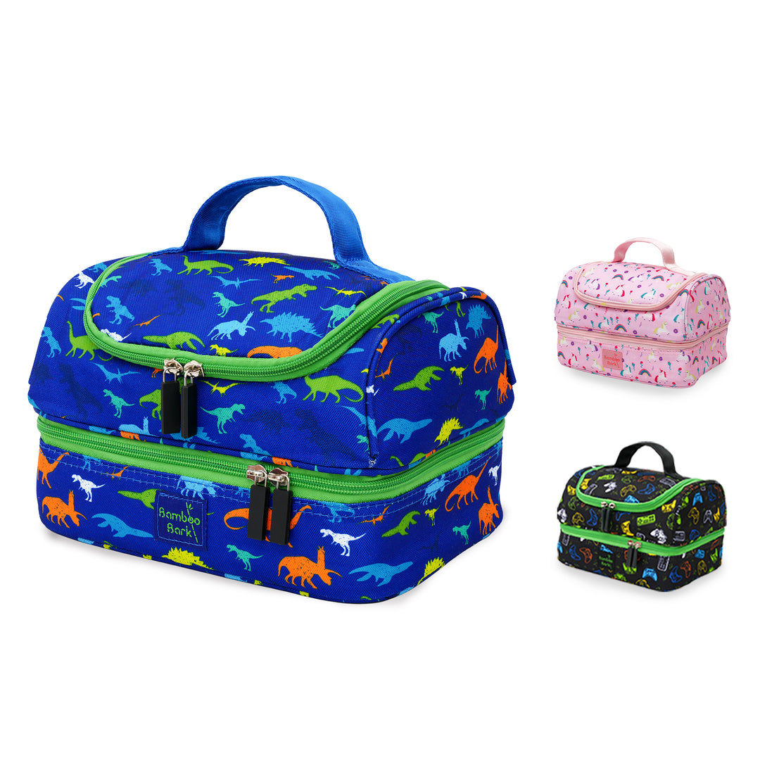 Bamboo Bark Insulated Lunch Bag for Kids