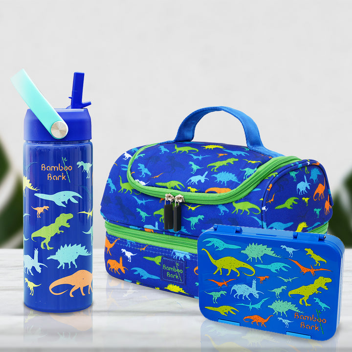 Bamboo Bark Insulated Water Bottle for Kids