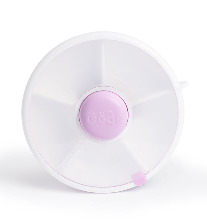 Gobe snack and meal spinner plate - Purple - Small