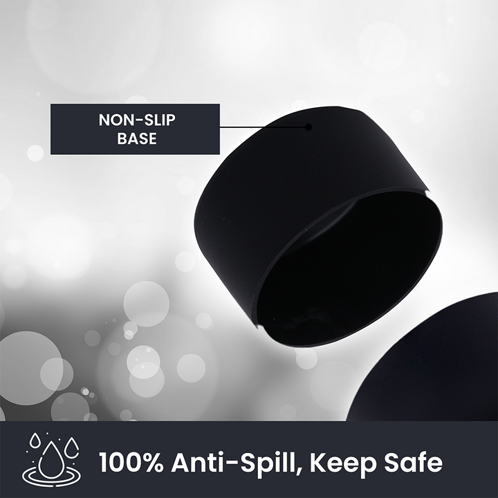 750 ML Insulated Water Bottle with Sipper Lid – Stainless Steel Double Wall Vacuum Flask for Hot & Cold Water Leak-Proof, Reusable Sports Thermos Bottle - (Black)