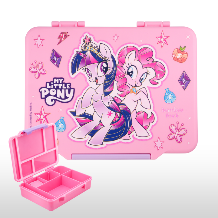 Bamboo Bark My Little Pony lunchbox 5 compartments girls unicorn pink