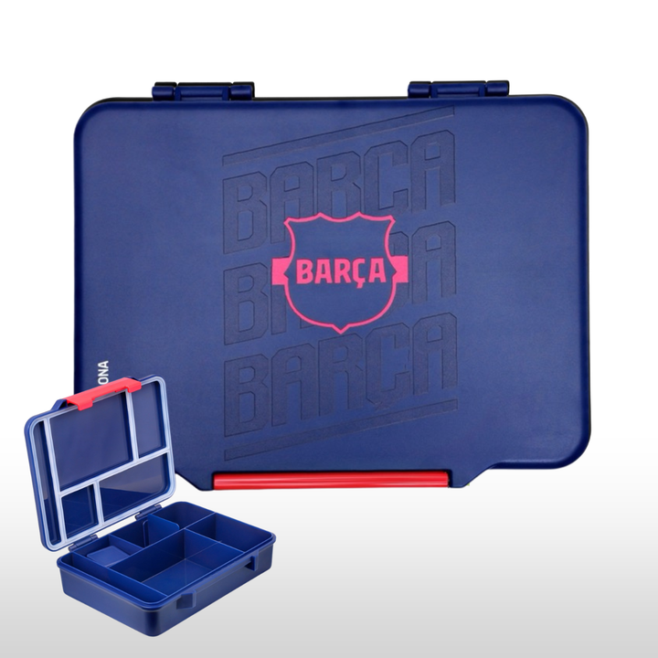 Bamboo Bark FC Barcelona lunchbox 5 compartments BARCA boys football