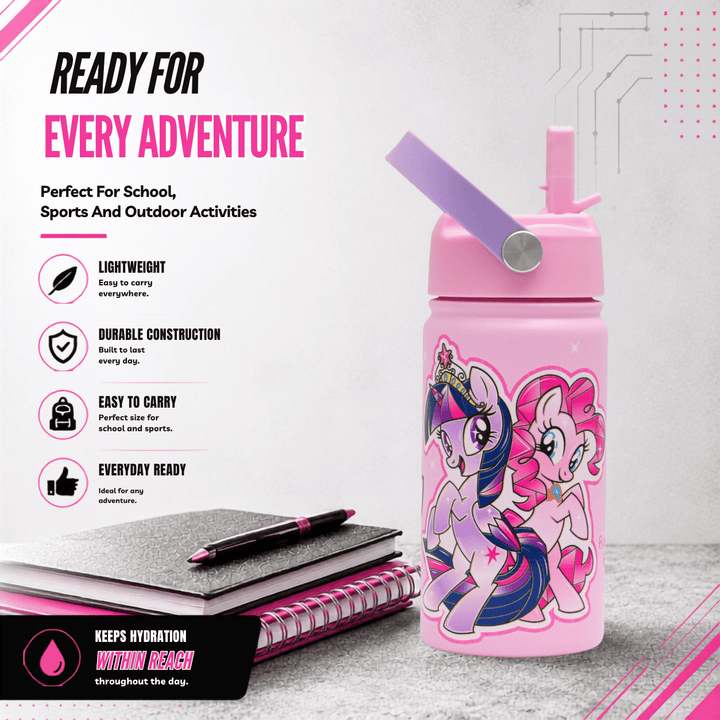 Bamboo Bark - girls stainless steel My Little Pony Water Bottle - 350 ml