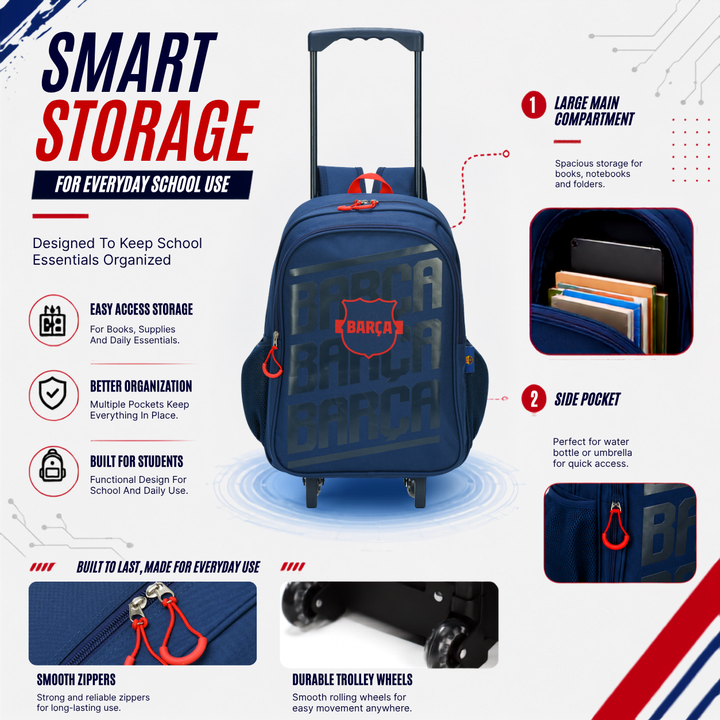 FC Barcelona Trolley Backpack - Licensed Product